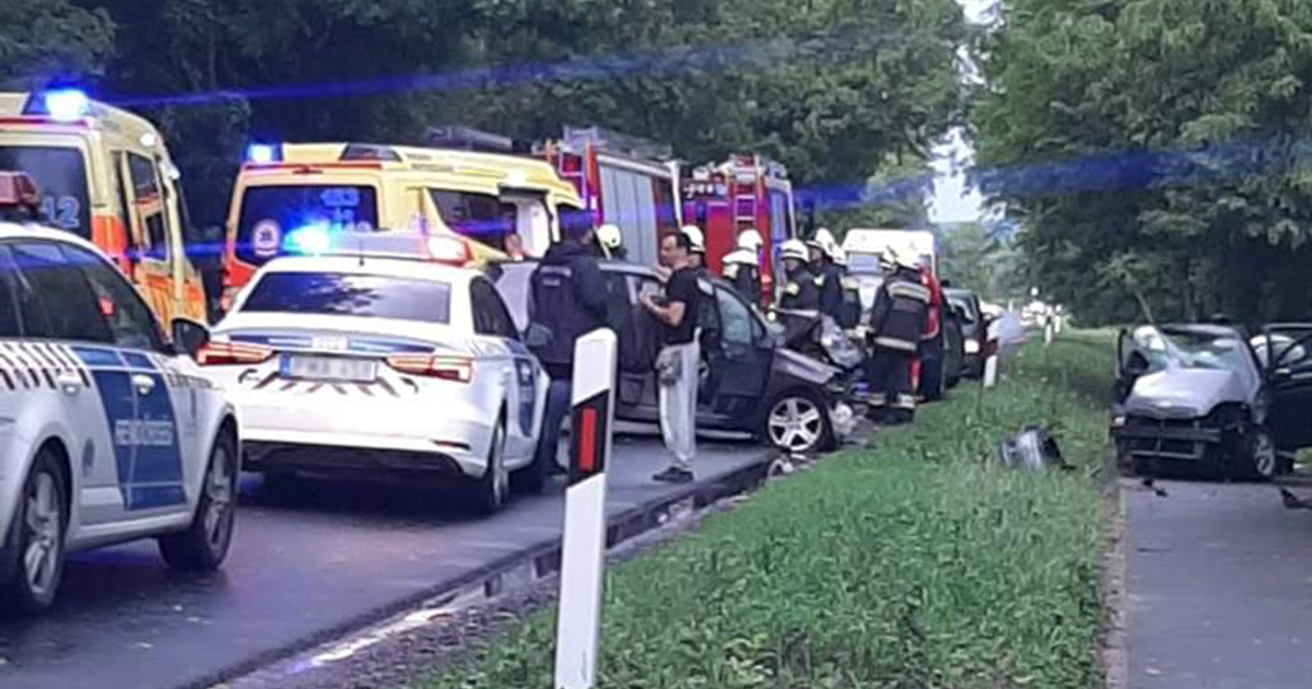 FRISSÍTÉS – Vác Verőce között nagy baleset!!! Teljes útzár várható!