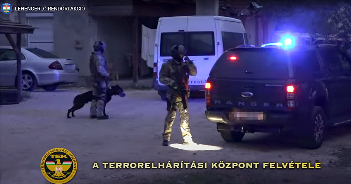 Lehengerlő országos akcióban vettek részt a váci rendőrök (videó)